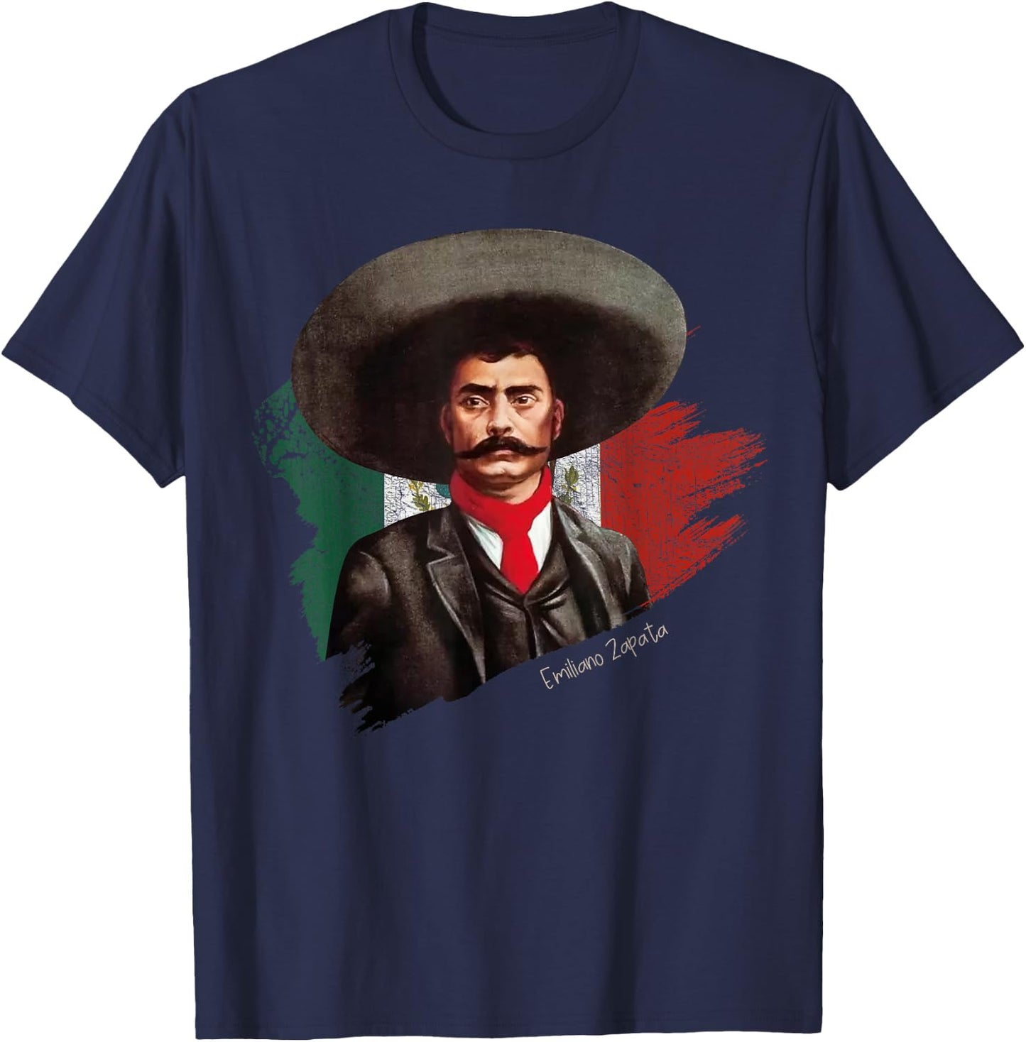 Mexican Revolution Emiliano Zapata shirts T-Shirt - T-Shirt | Navy