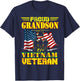 Proud Grandson Of A Vietnam Veteran Military Family T-Shirt - T-Shirt | Navy