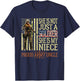 She Is Not Just A Soldier She Is My Niece Proud Army Uncle T-Shirt - T-Shirt | Navy