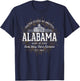 Alabama Vintage Retro State of Alabama T-Shirt - T-Shirt | Navy