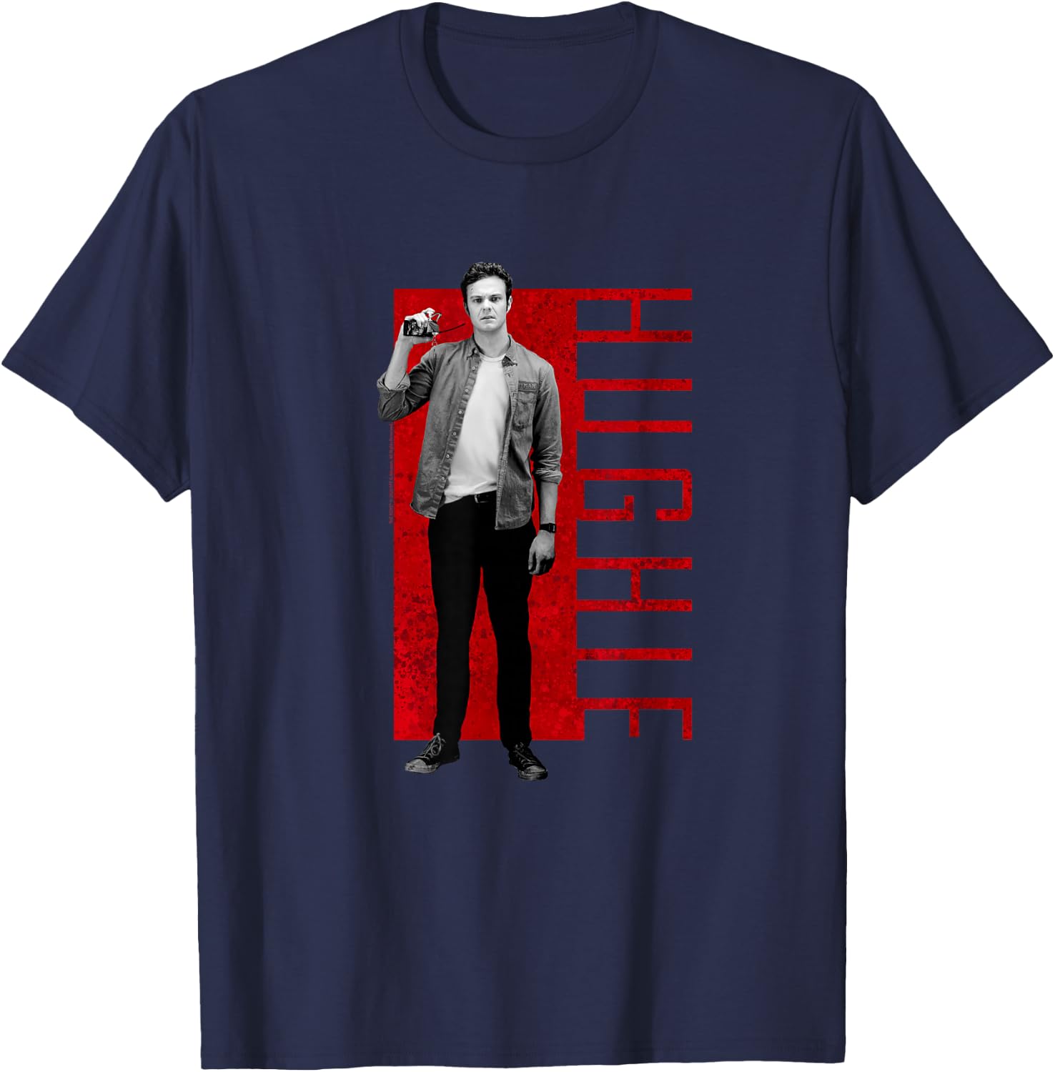 The Boys Hughie Superhero TV Show T-Shirt - T-Shirt | Navy