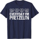 Every Day I'm Pretzelin' Pretzel Day King Crown Baker T-Shirt - T-Shirt | Navy