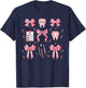 Coquette Bow Teeth Dentist Squad Dental Assistant Hygienist T-Shirt - T-Shirt | Navy