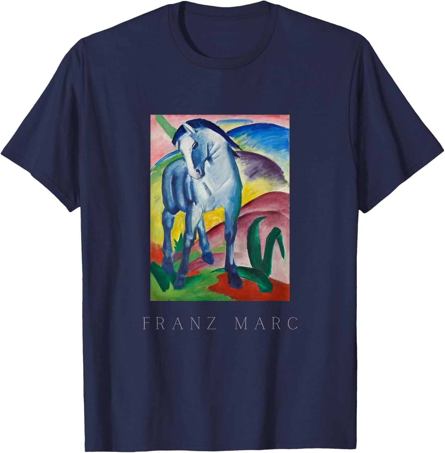 Blue Horse Franz Marc T-Shirt - T-Shirt | Navy