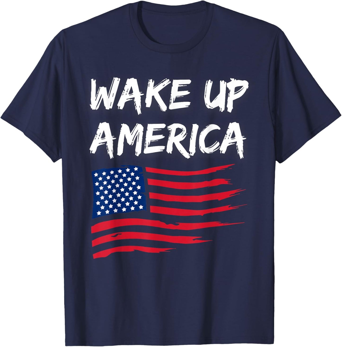 Wake Up America T-Shirt - T-Shirt | Navy