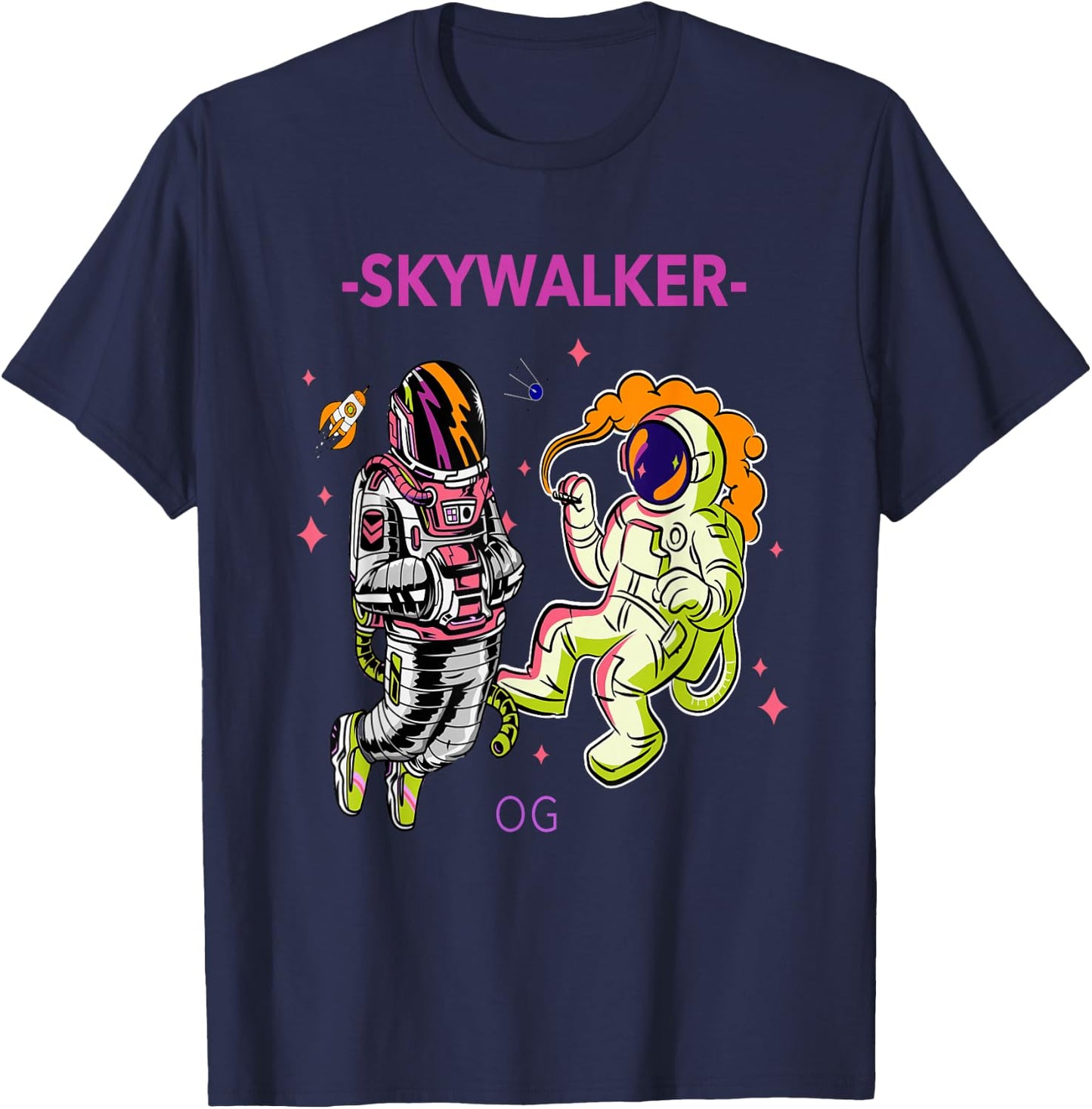 Greatest Dad Men Cannabis Strain Skywalker OG Weed Design T-Shirt - T-Shirt | Navy