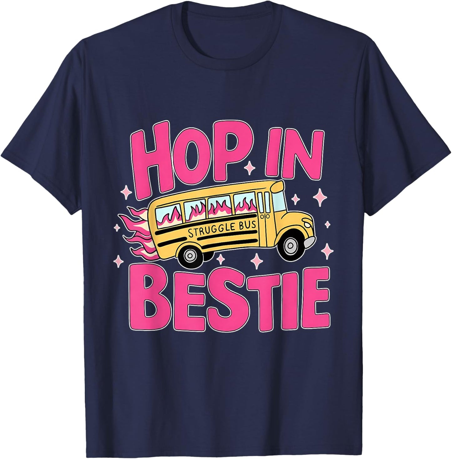 Funny Struggle Bus T-Shirt - T-Shirt | Navy