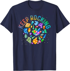 Rock Weiterhin Geologist Stone Gift Funny Geology T-Shirt - T-Shirt | Navy