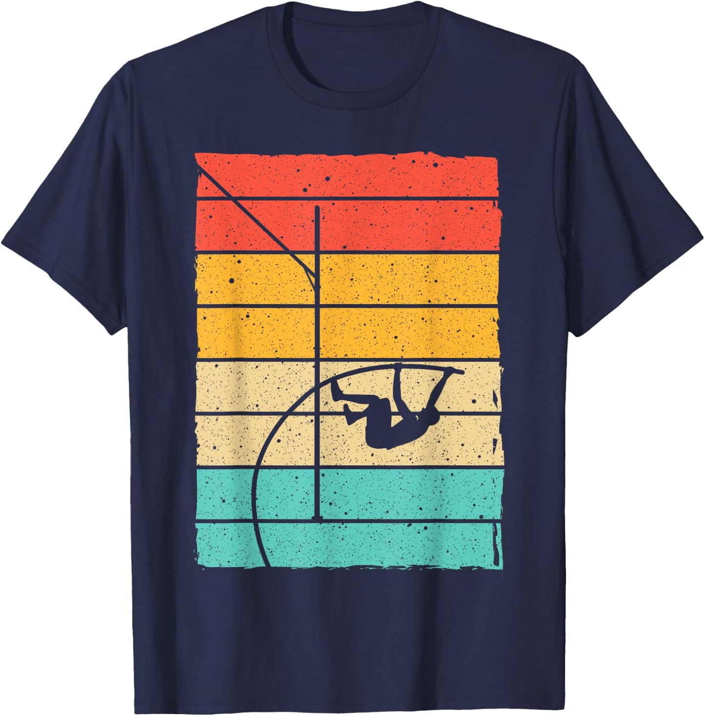 Funny Pole Vaulting Gift Men Women Pole Vault Vaulter Jump T-Shirt - T-Shirt | Navy