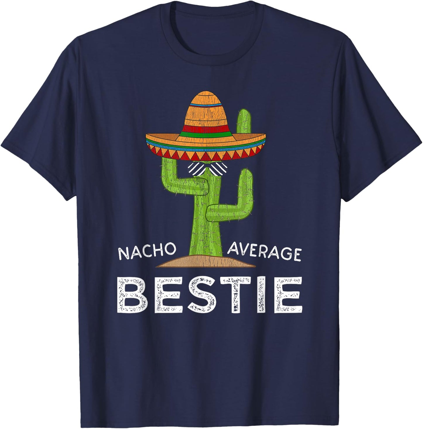 Fun Hilarious Cute Friendship BFF | Funny Best Friend Bestie T-Shirt - T-Shirt | Navy