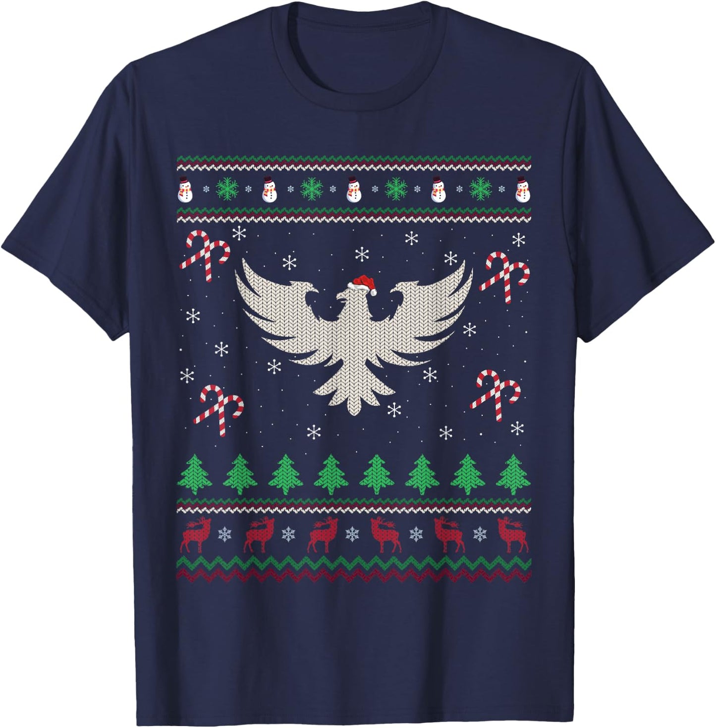 Funny Phoenix Lover Xmas Ugly Phoenix Christmas T-Shirt - T-Shirt | Navy