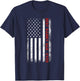 Best Rabbit Dad Ever American Flag Rabbit Dad Father's Day T-Shirt - T-Shirt | Navy