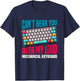Can't Hear You Over My Loud Mechanical Keyboard T-Shirt - T-Shirt | Navy