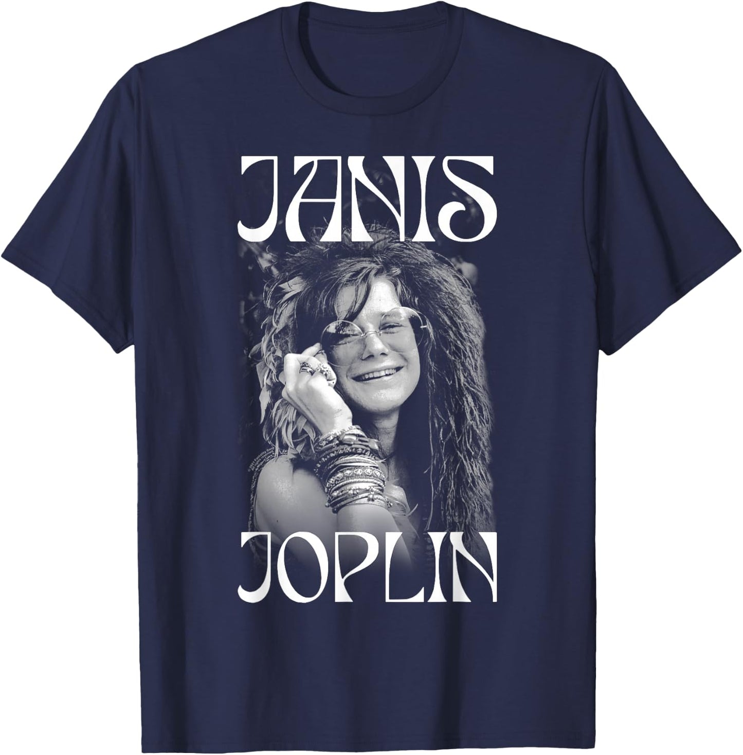 Janis Joplin Fashion Icon T-Shirt - T-Shirt | Navy