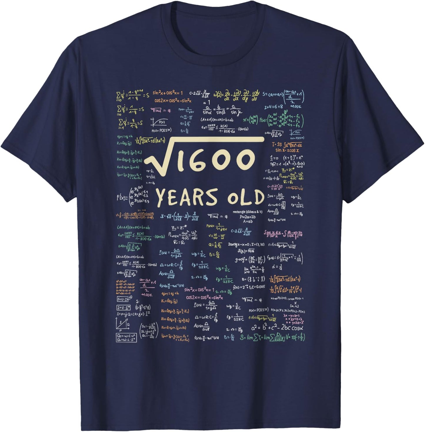 40th Birthday Party Gift - 40 Years Old Science Birthday T-Shirt - T-Shirt | Navy