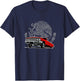 Candy Apple Red Lowrider 64 OG Mexican Eagle Cholo Chola T-Shirt - T-Shirt | Navy