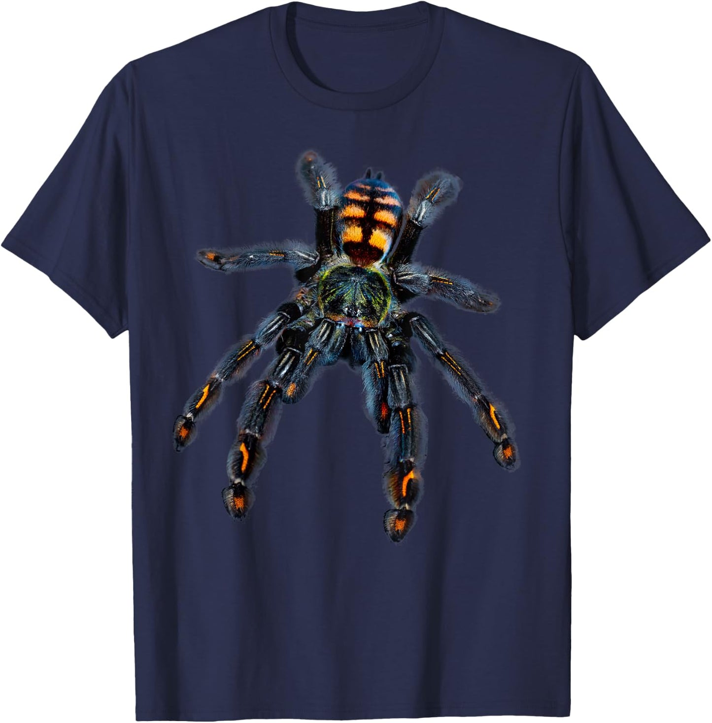 Venezuelan Sun Tiger Tarantula Spider (P. irminia) T-Shirt - T-Shirt | Navy