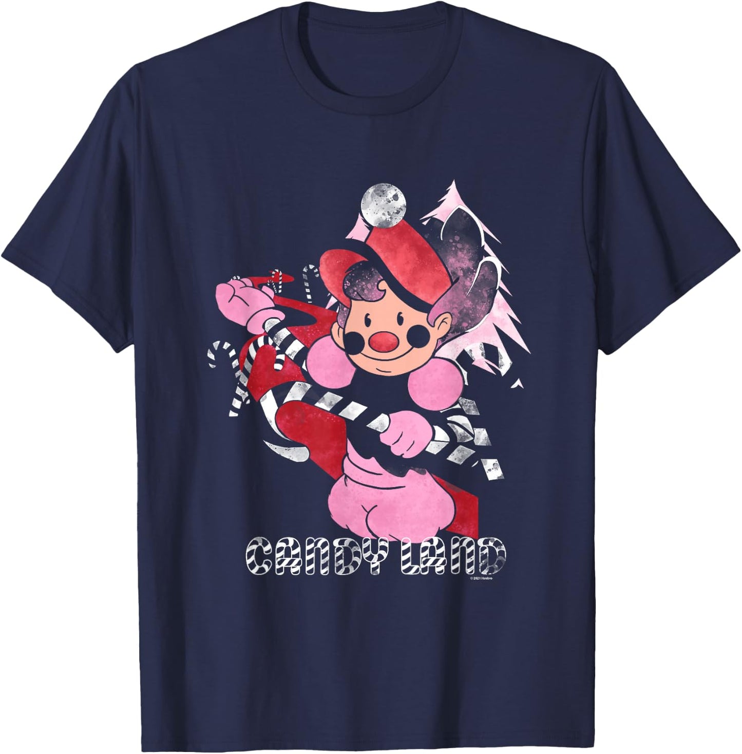 Candy Land Mr. Mint from Peppermint Forest T-Shirt - T-Shirt | Navy