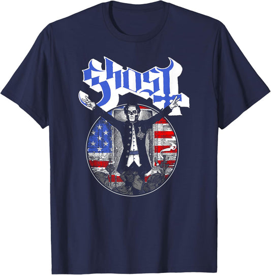 Ghost - Papa Emeritus III Election T-Shirt - T-Shirt | Navy