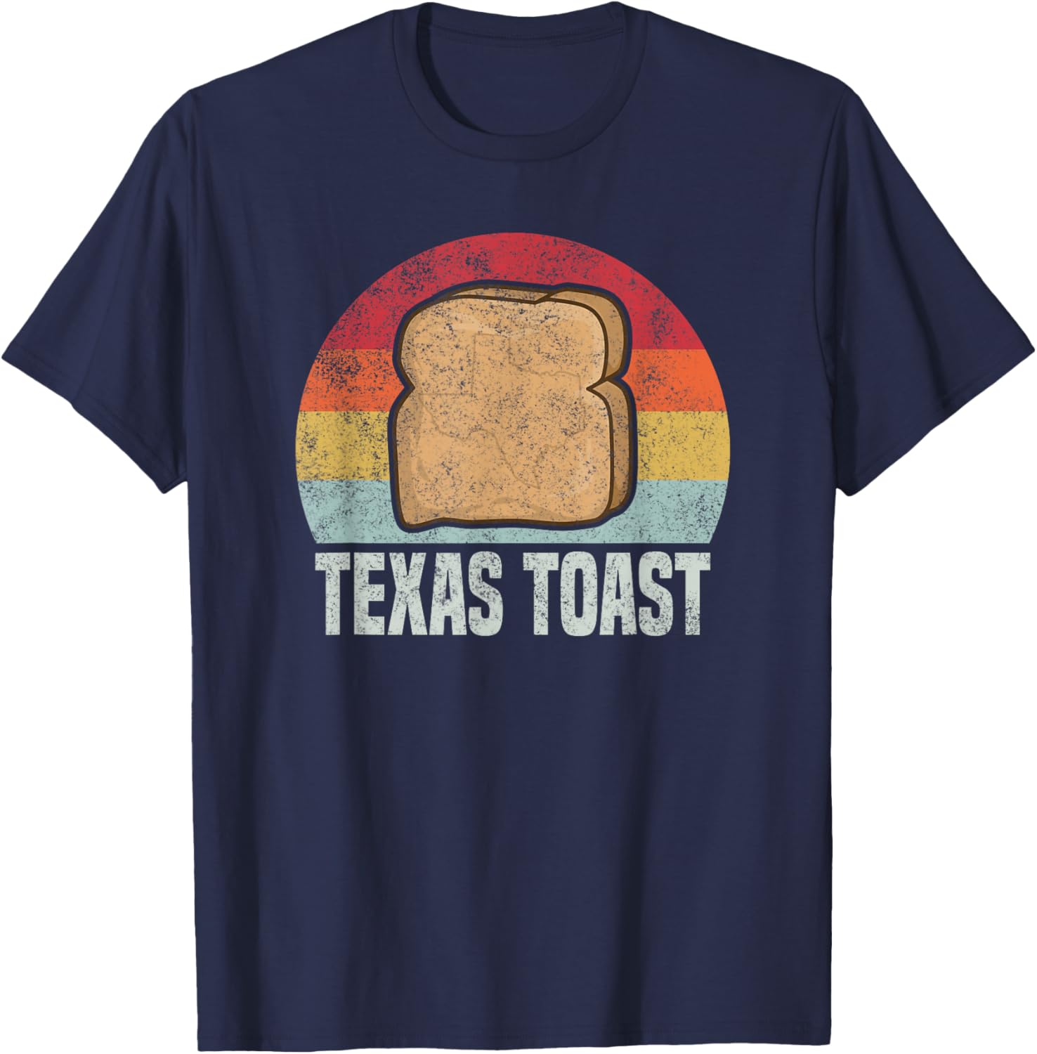 Texas toast Retro Vintage 1970s T-Shirt - T-Shirt | Navy