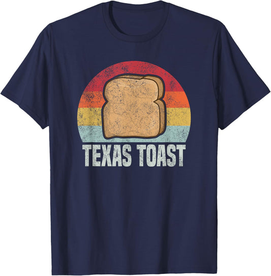 Texas toast Retro Vintage 1970s T-Shirt - T-Shirt | Navy