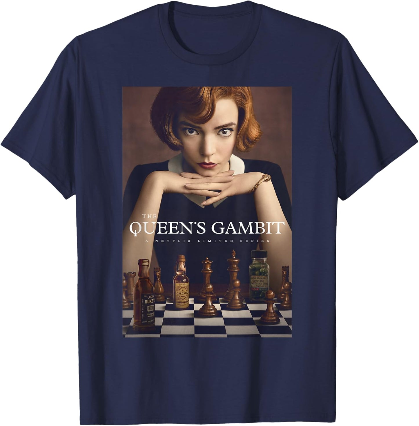 The Queen's Gambit Poster T-Shirt - T-Shirt | Navy