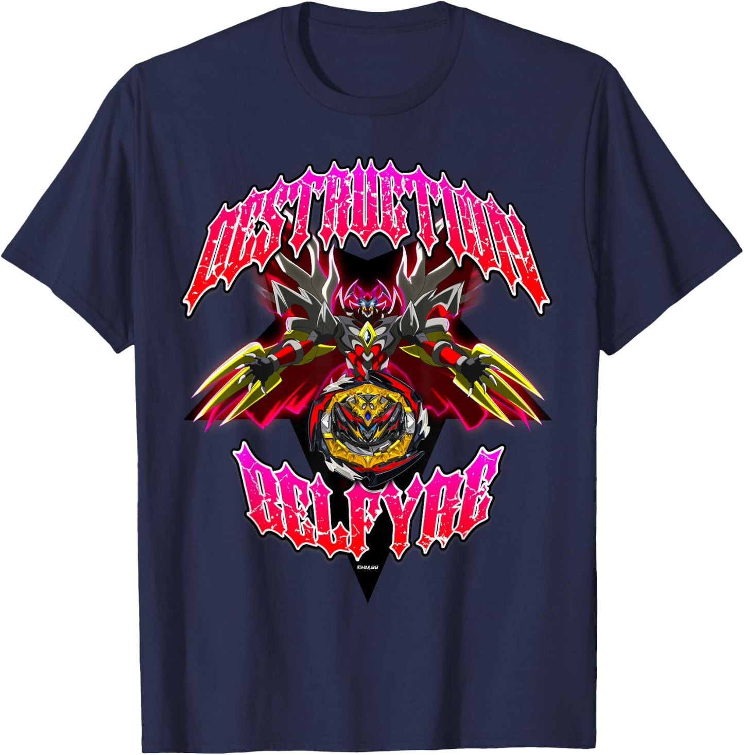 Beyblade Burst Destruction Belfyre T-Shirt - T-Shirt | Navy