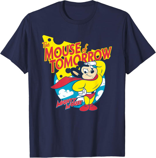 Mighty Mouse Mouse Of Tomorrow T-Shirt - T-Shirt | Navy
