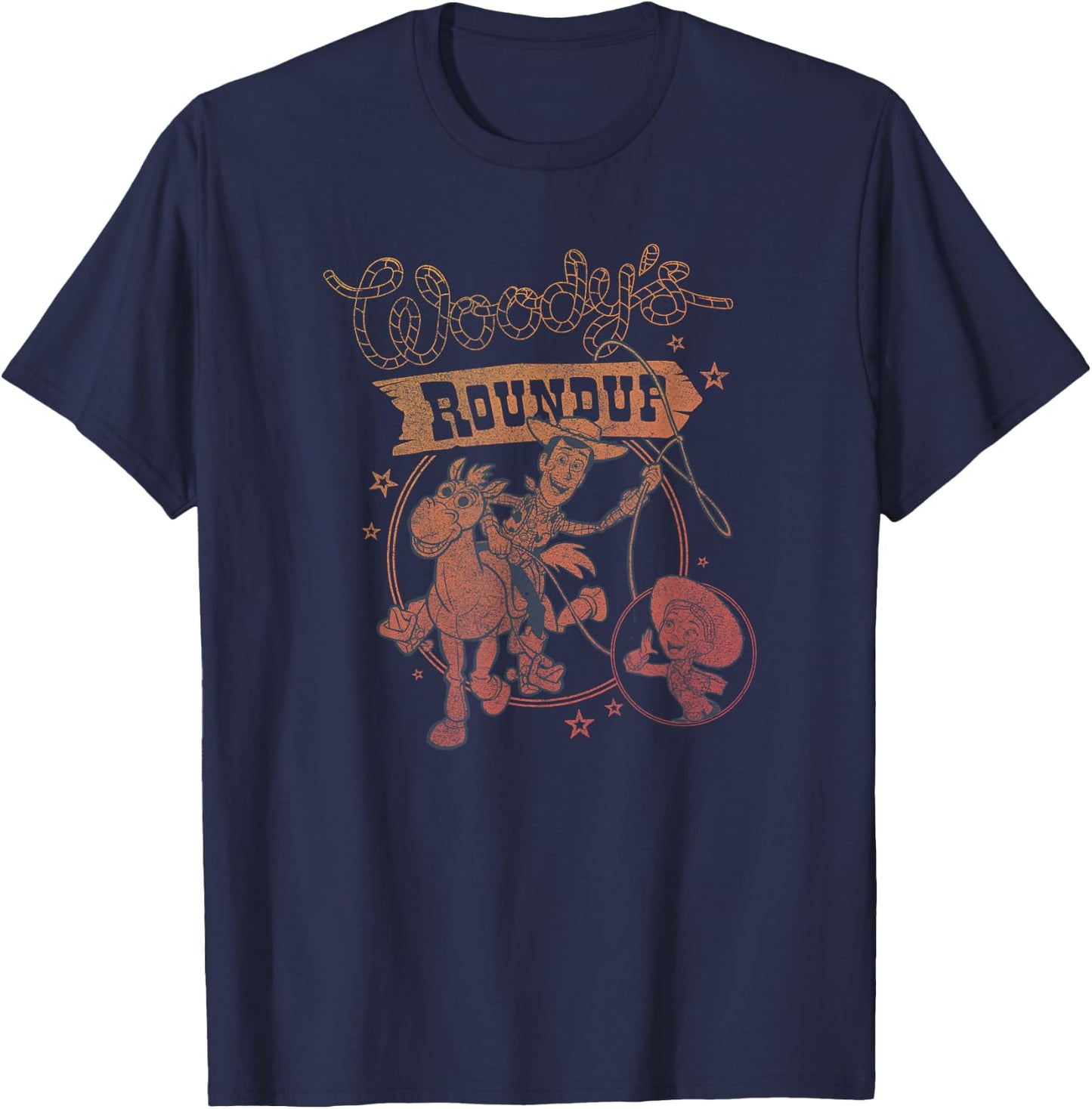 Disney Toy Story Woody's Roundup Group Poster T-Shirt - T-Shirt | Navy