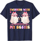Twinning with My Bestie Cute Boo Halloween Costumes Women Gi T-Shirt - T-Shirt | Navy