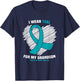 I Wear Teal For My Grandson Tourette Syndrome Awareness T-Shirt - T-Shirt | Navy