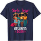 Black Girls Trip Atlanta 2025 Vacation Matching T-Shirt - T-Shirt | Navy