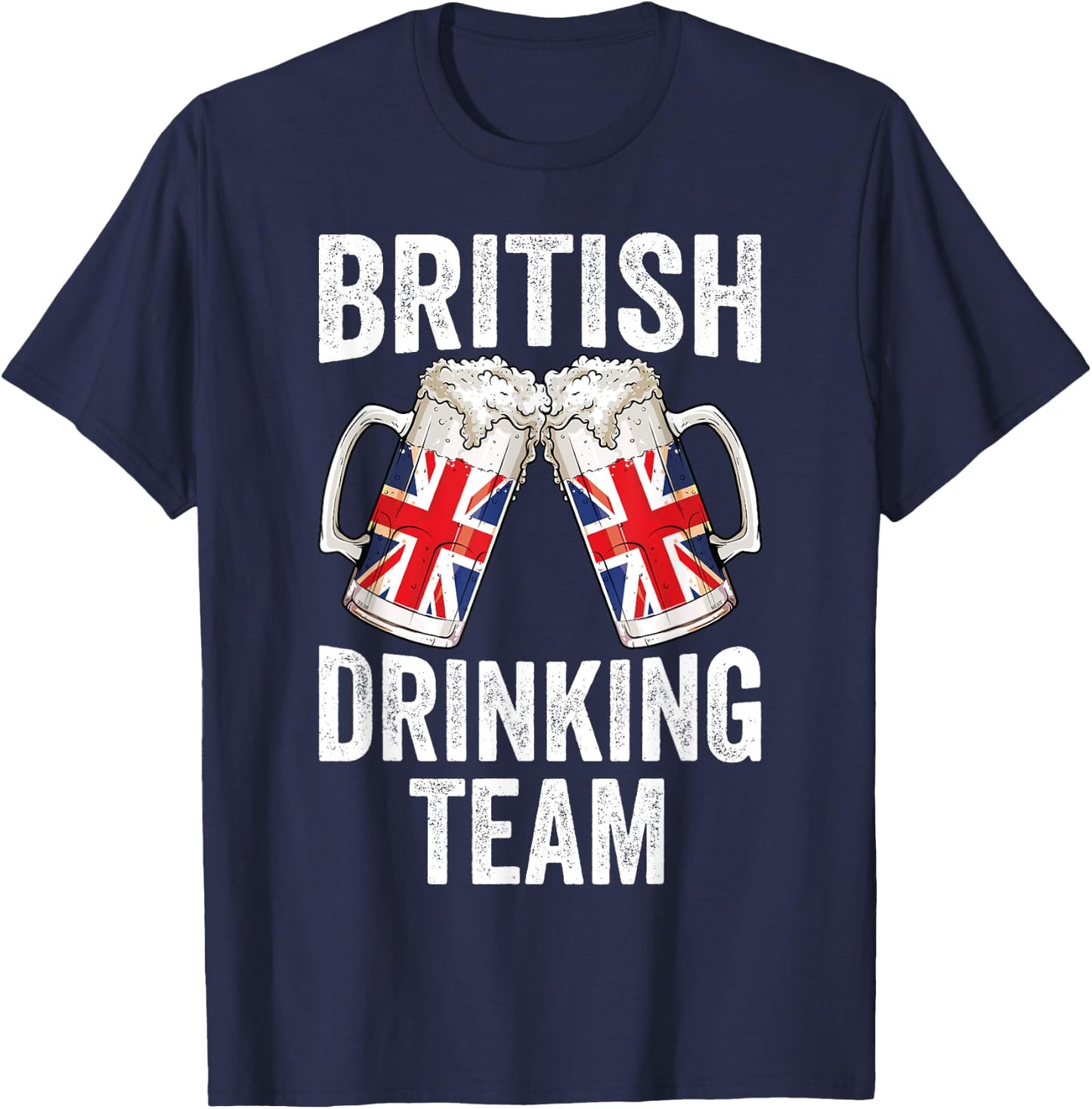 British Drinking Team Cheers Great Britain Beer Oktoberfest T-Shirt - T-Shirt | Navy