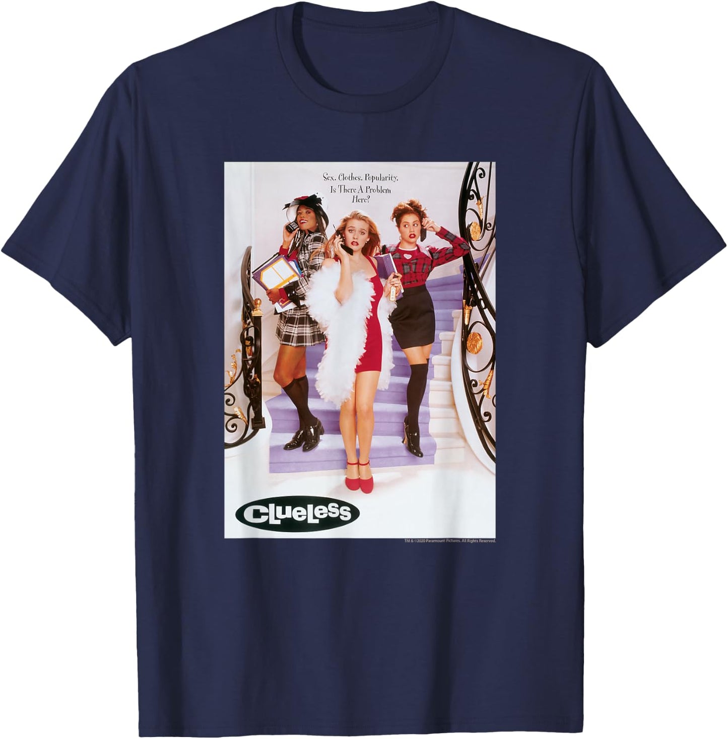 Clueless Poster T-Shirt - T-Shirt | Navy