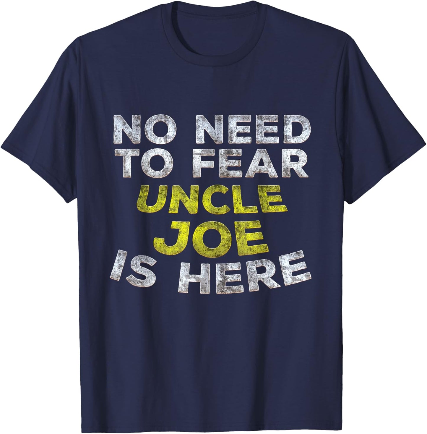 JOE Funny Uncle Gift Family Name Text T-Shirt - T-Shirt | Navy