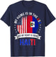 Haitian American Patriot Heart is from Haiti Flag T-Shirt - T-Shirt | Navy