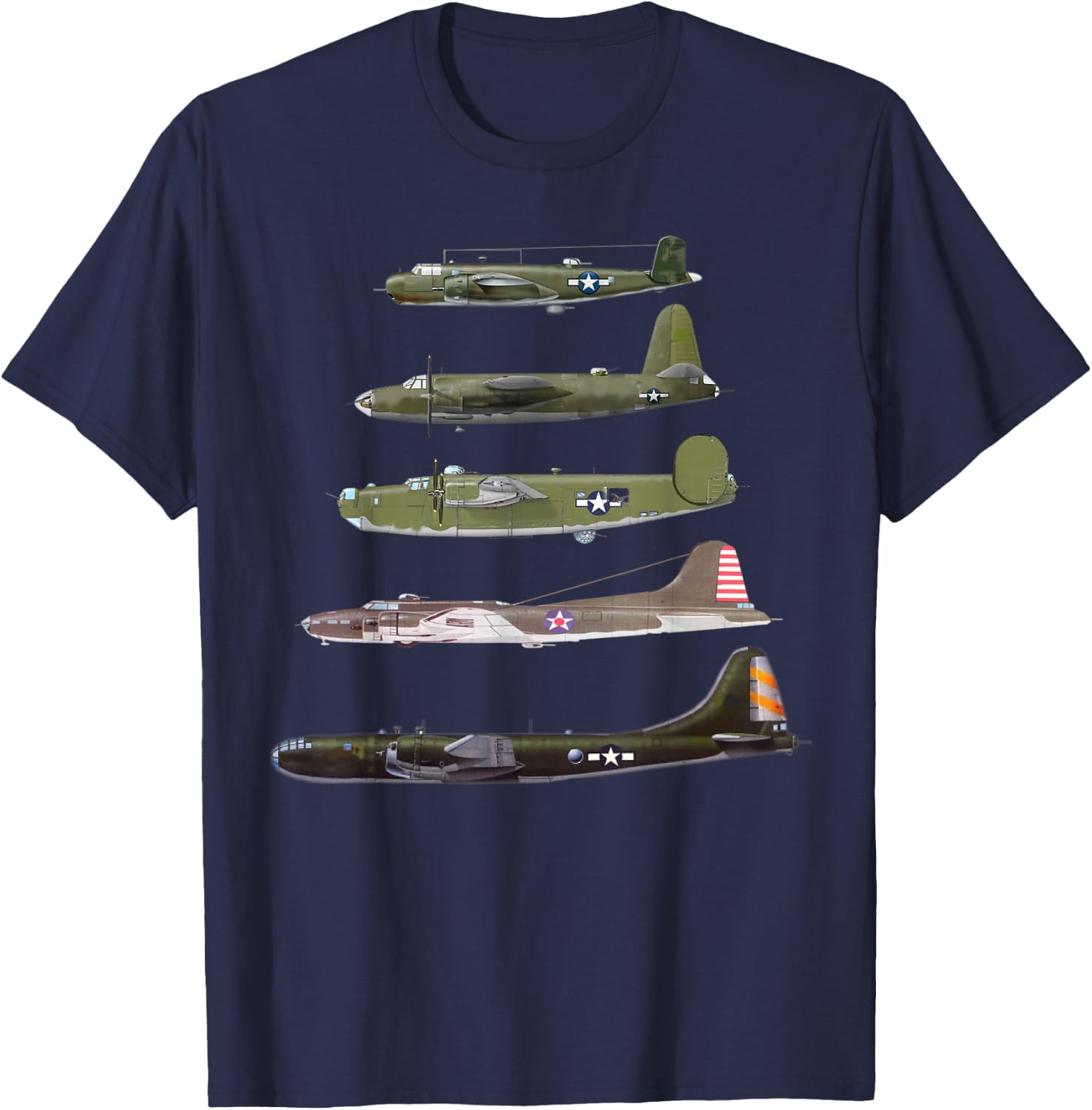 WW2 Bombers Planes Spotting B-29 Superfortress T-Shirt - T-Shirt | Navy