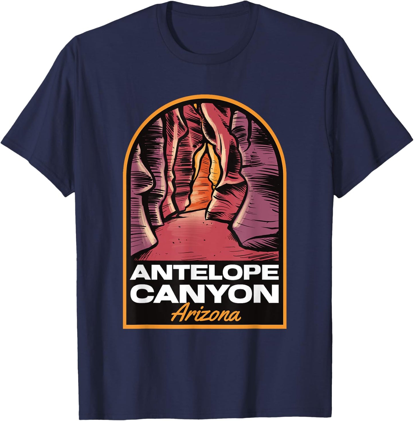 Antelope Canyon Arizona Vintage T-Shirt - T-Shirt | Navy
