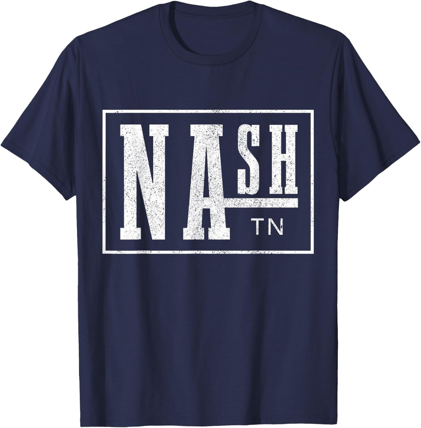 Nashville Tennessee Country Music City Vintage Nash TN T-Shirt - T-Shirt | Navy