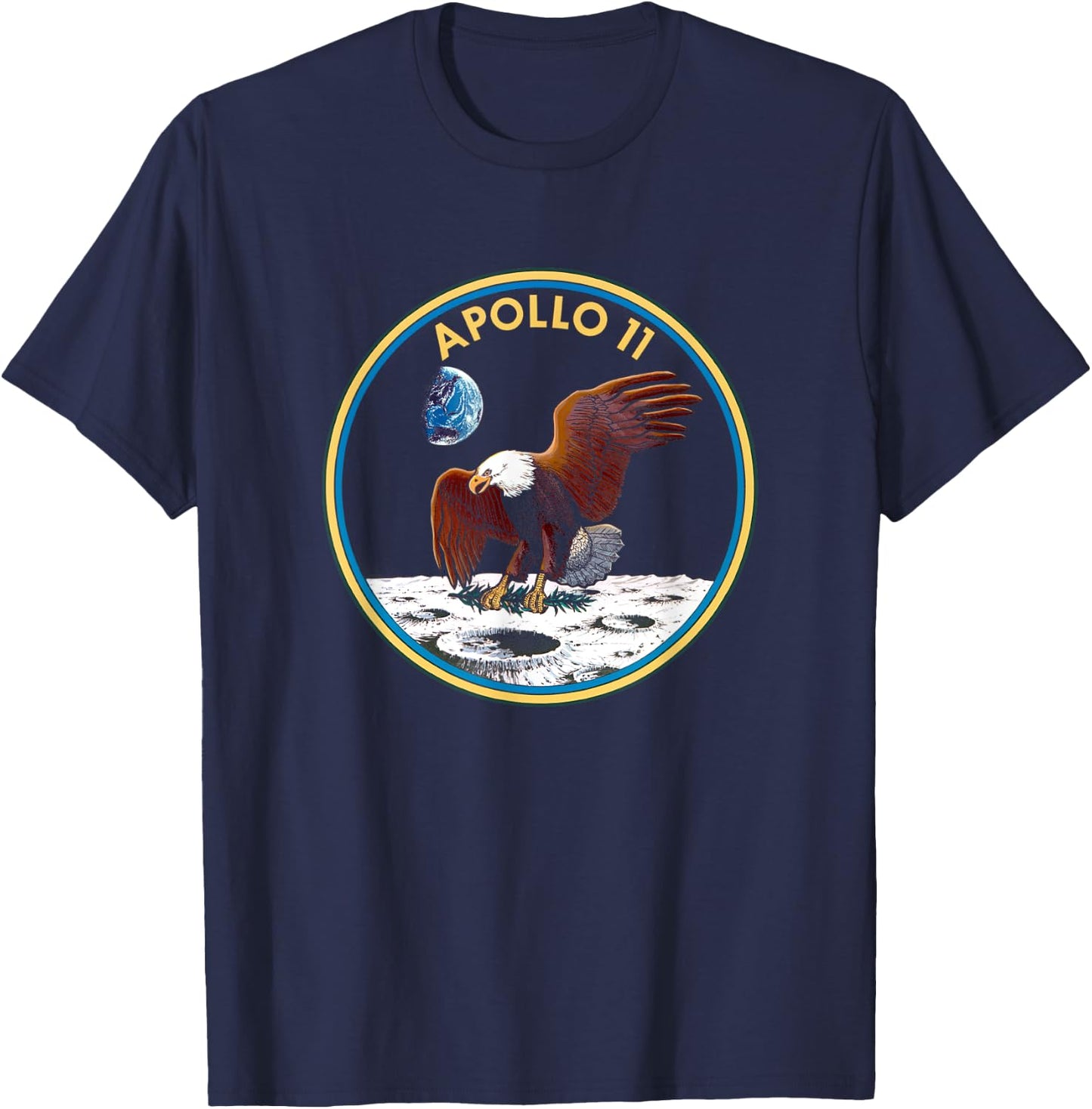 NASA Apollo 11 Mission Badge T-Shirt - T-Shirt | Navy