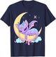 Pastel Goth Witchy Cat Cute Creepy Wiccan Cat Demon Menhera T-Shirt - T-Shirt | Navy
