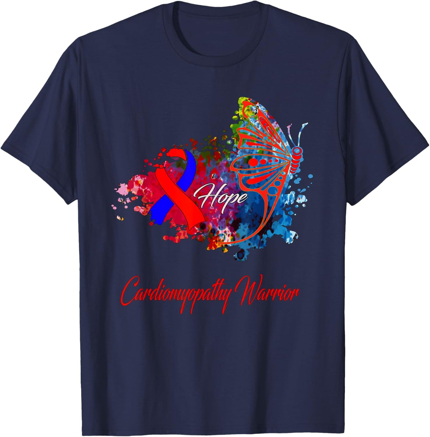 cardiomyopathy Awareness T-Shirt - T-Shirt | Navy