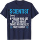Scientist Definition Biology Teacher Science Chemistry T-Shirt - T-Shirt | Navy