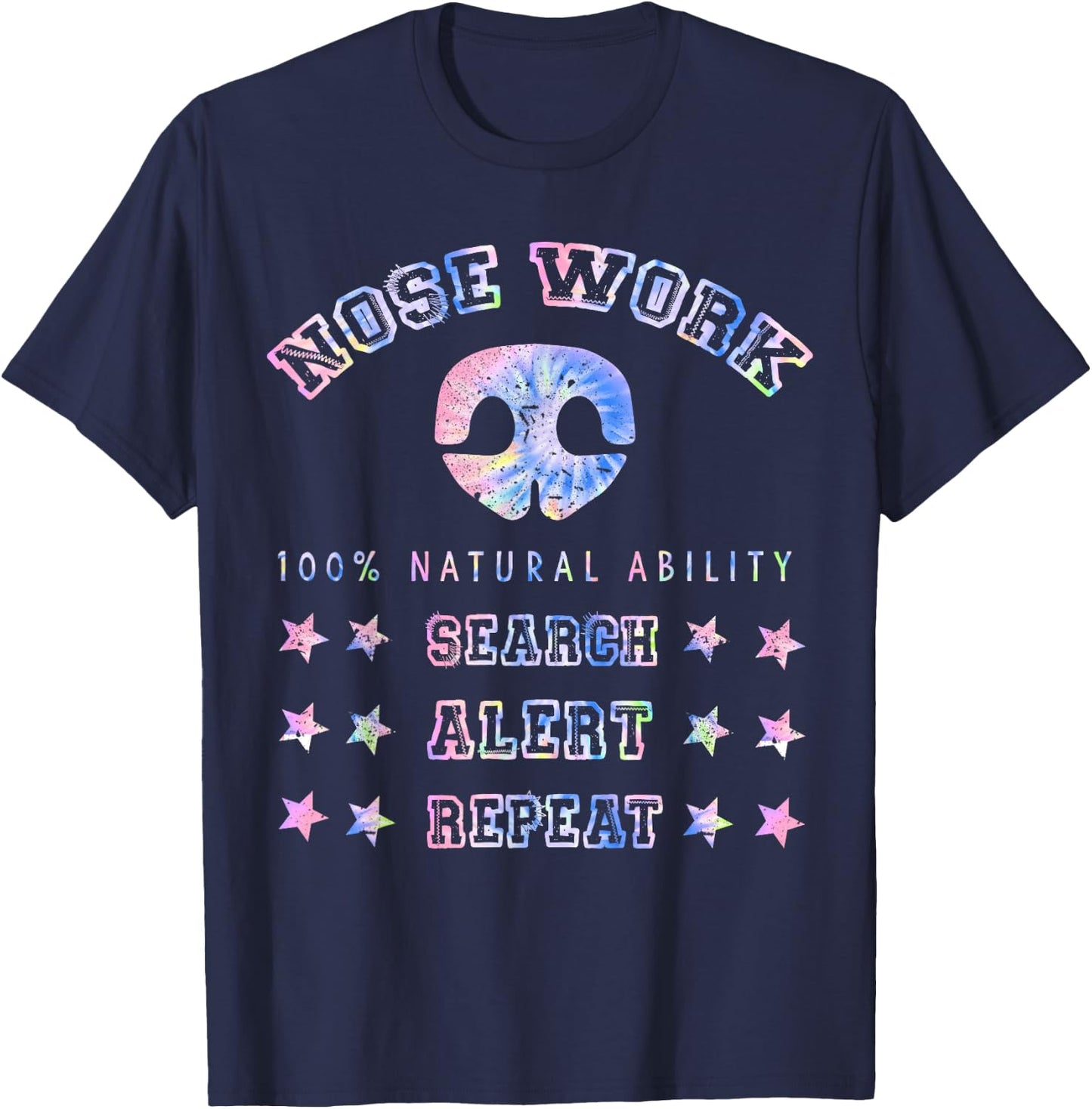 Dog Sport Training Nosework Nose Work Scent Work For Dogs T-Shirt - T-Shirt | Navy