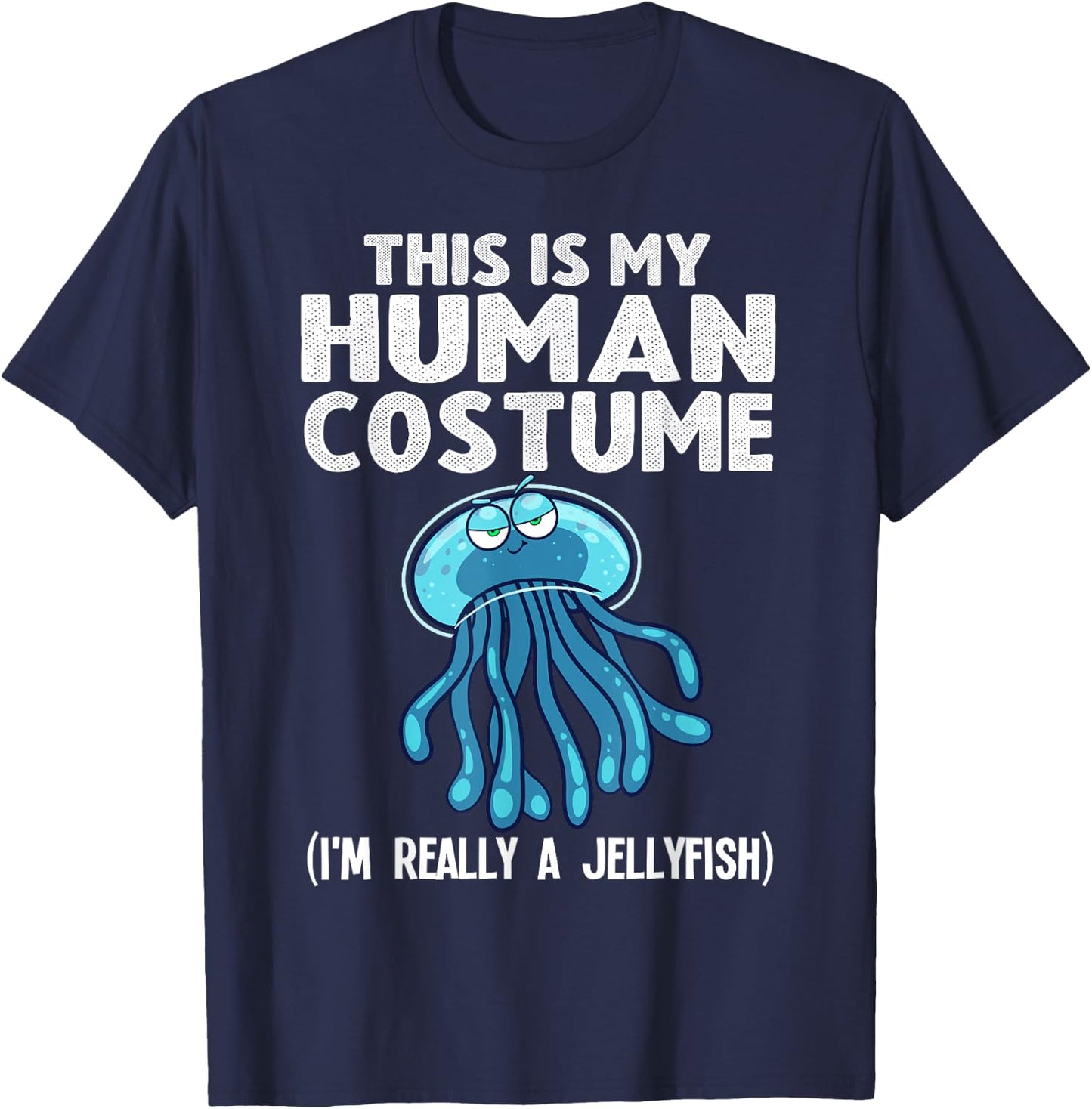 Funny Jellyfish Design For Kids Men Women Jellyfish Costume T-Shirt - T-Shirt | Navy