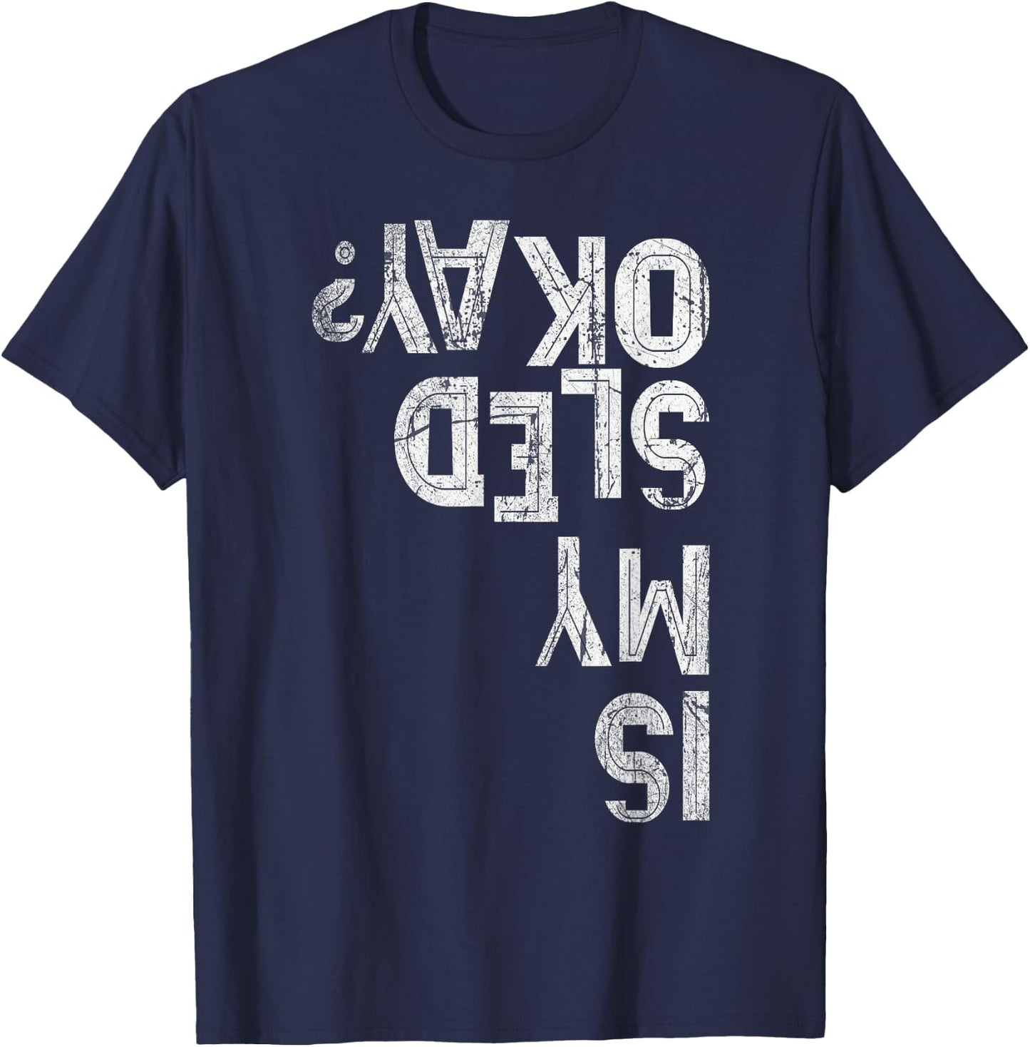 Winter Humor Luge Team Bobsled Racing Crew IS MY SLED OKAY T-Shirt - T-Shirt | Navy