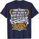 Childhood Cancer Warrior - I Wear Gold For My Grandson T-Shirt - T-Shirt | Navy