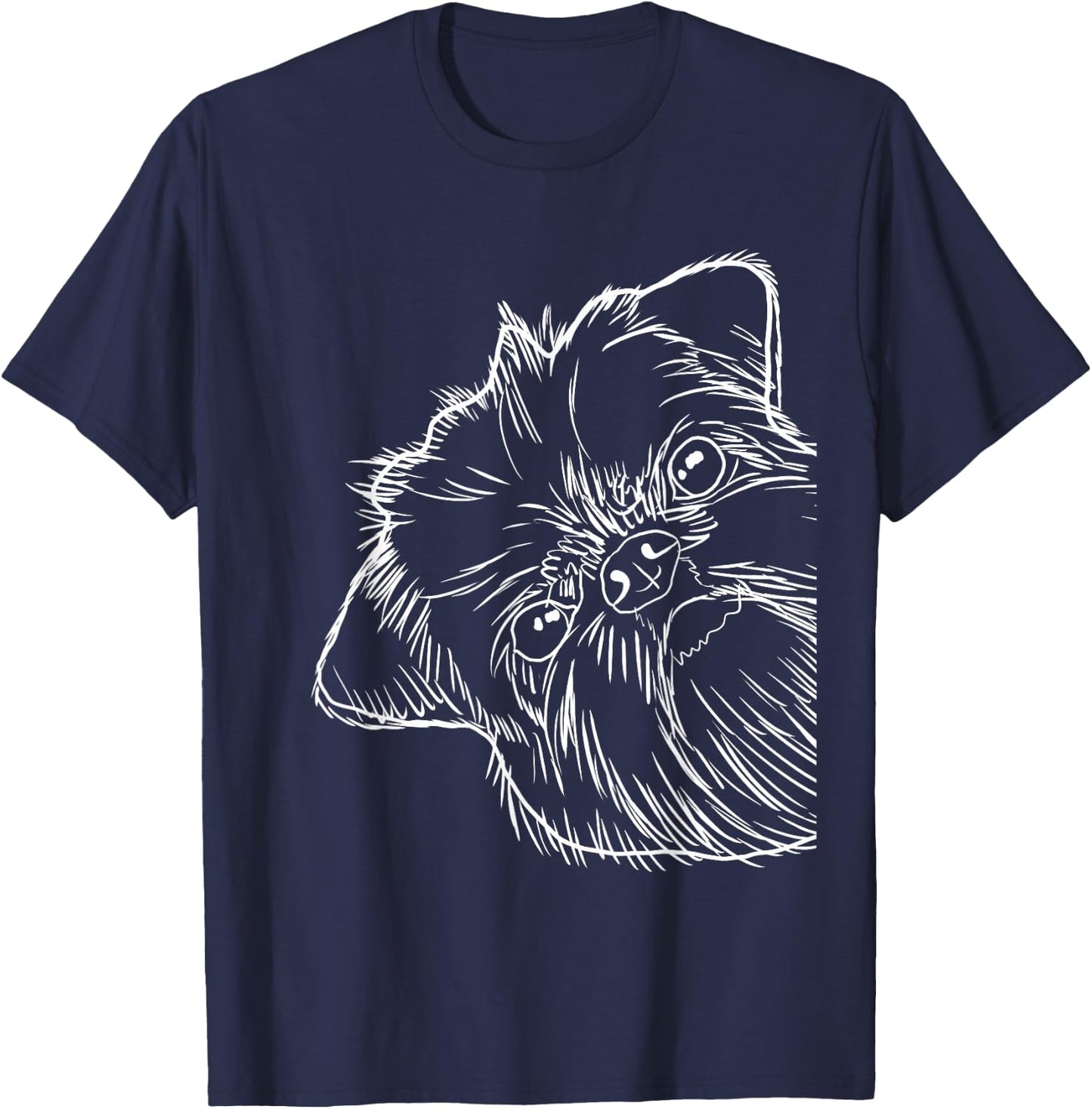 Funny Dog Brussels Griffon T-Shirt - T-Shirt | Navy