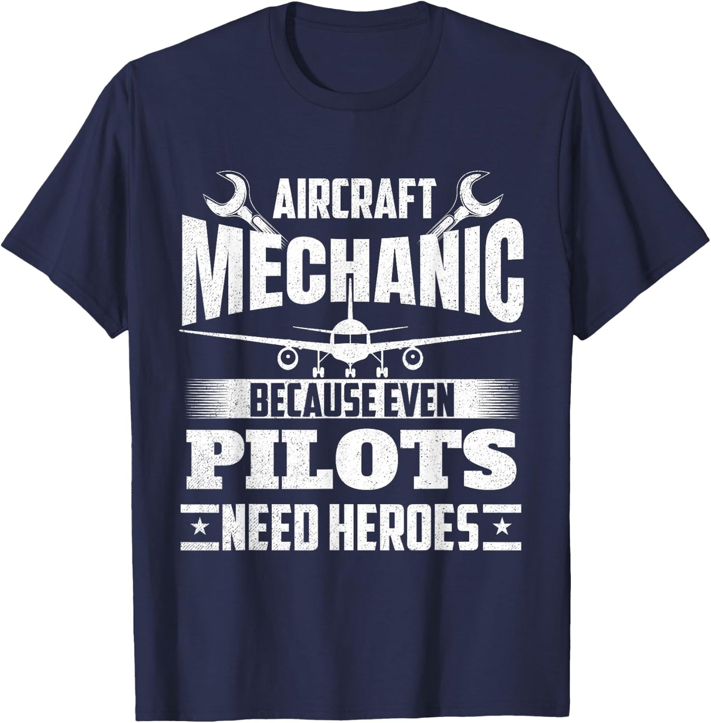 Aircraft Mechanic - Airplane Maintenance Engineer Aviation T-Shirt - T-Shirt | Navy
