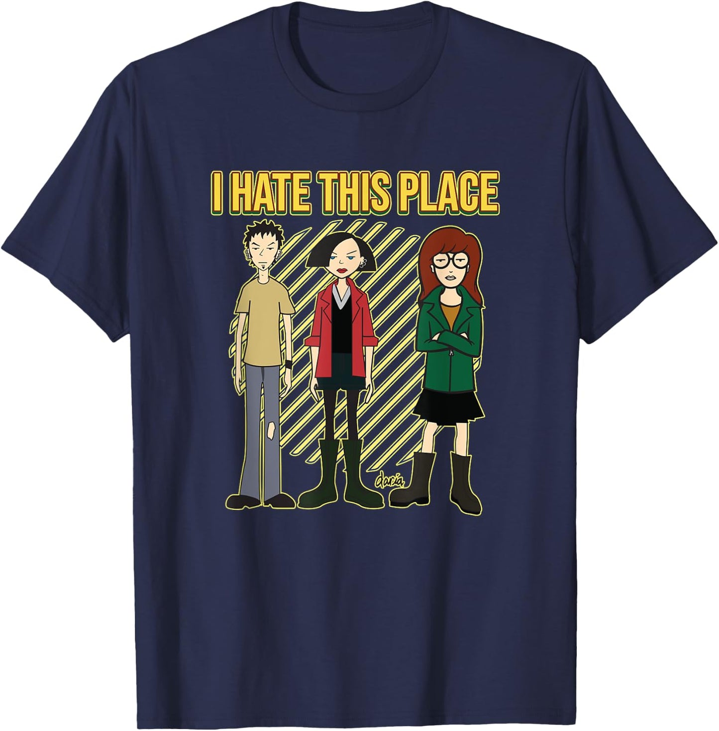 Mademark x Daria - I Hate This Place T-Shirt - T-Shirt | Navy